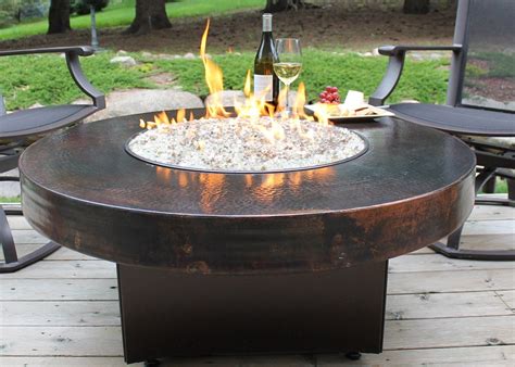 Maybe you would like to learn more about one of these? Hammered Copper 42" Round Oriflamme Fire Table Gas Fire ...