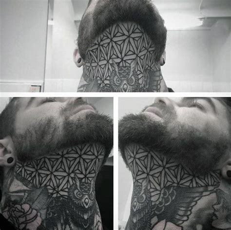 Geometric Back Of Neck Tattoos Men Viraltattoo