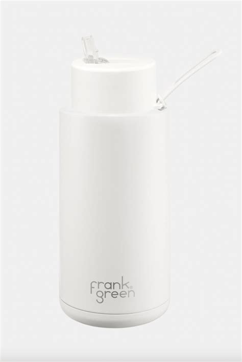 Frank Green Ceramic Reusable Bottle Straw 34oz1000ml Cloud Pretty Rad Store