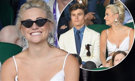 Pixie Lott Gives Oliver Cheshire The Look Of Love At Wimbledon Daily