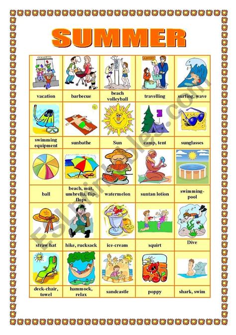 Summer Worksheet Summer Related Items Planerium Clever Classroom