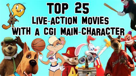 Top 25 Live Action Cgi Animation Hybrid Movies Youtube