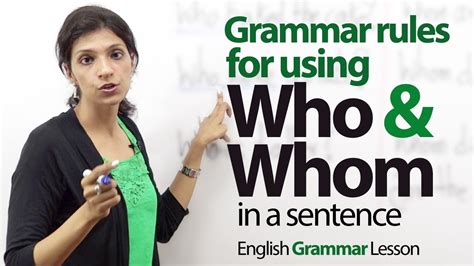 Grammar Rules To Use Who And Whom In A Sentence English Grammar