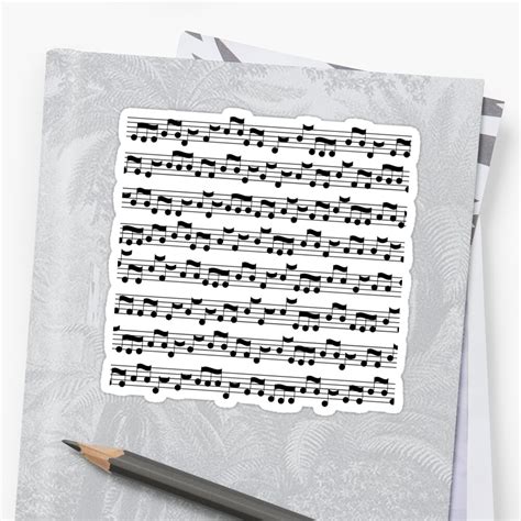 Musical Notes Sticker By Dv Design Redbubble