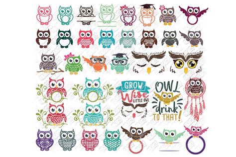 Owl Svg Bundle Owl Clipart Owl Cut Files Owl Svg File Vrogue Co