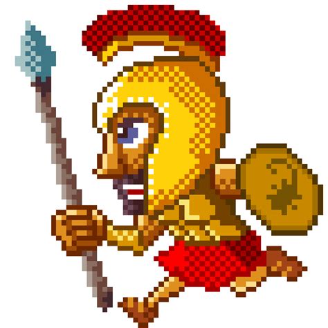 The warriors of hope are getting in trouble in school, what will happen~like n sub if you want a prt 2!♡and leave a comment for another suggestion!♡~♡☆follow. Erick Sulaiman - Spartan Warrior Pixel Sprite Animation