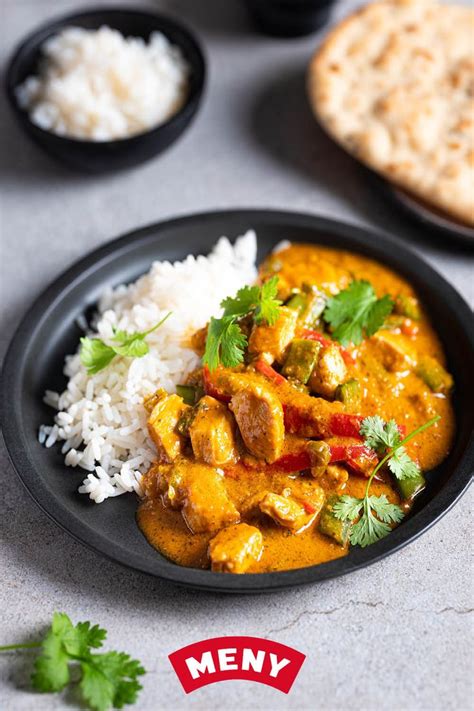 Hjemmelaget Red Curry Med Kylling Se Video Meny No Recept Asiatisk Mat Middag Mat