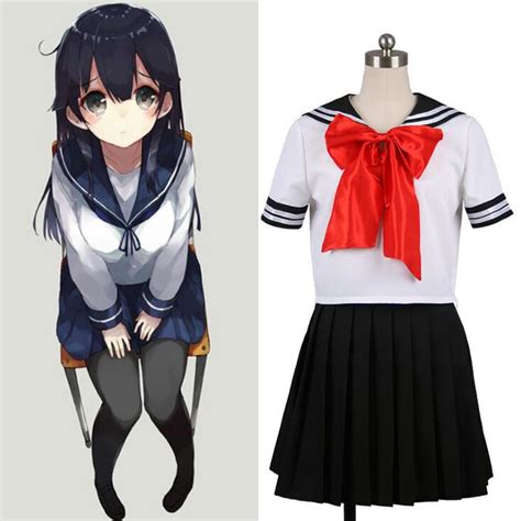Japanese Anime Cosplay Costume Girls Sailor Uniforms Adult School