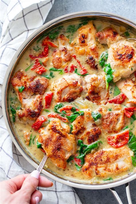 Whether you prefer roasted chicken in the oven or cooked, here you can find your favorite chicken … Creamy Tuscan Chicken Recipe - Paleo Running Momma | Kitchn