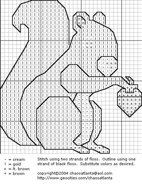 Choose from annie's wide range of counted cross stitch patterns to find a project perfect for your home décor, gift giving, or other creative use. squirrel cross stitch pattern | DIY - Needlework | Pinterest