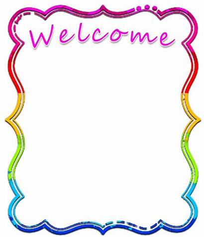 Welcome Border Colorful Borders Graphics Frames Clipart