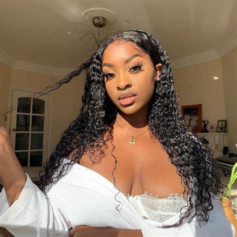 For curly and deep wave, please only use hand to prevent tangle. Deep Wave Wigs Human Hair 360 Lace Frontal Wig Curly Hair ...
