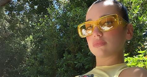 Dua Lipa Wearing Yellow Sunglasses On Instagram Popsugar Fashion Uk