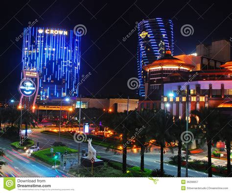 Crown Hotel And Hard Rock In Macao Editorial Photography Image Of