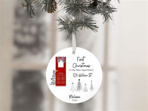 My First Apartment Christmas Ornament Personalized First Etsy
