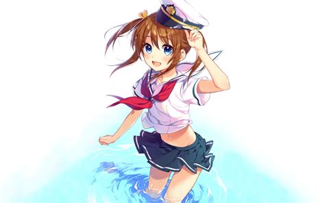 Wallpaper Id 1024646 High School Fleet Anime Haifuri Akeno Misaki