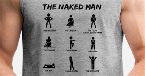 Naked Man Single Flirt Pun Joke T Mens Premium Tank Top Spreadshirt