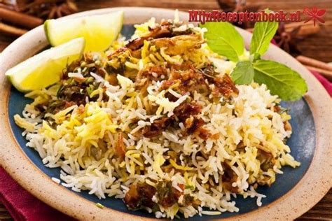 Biryani Rijst Met Heet Gekruid Vlees Recept MijnReceptenboek Nl Recept Indiaans Eten