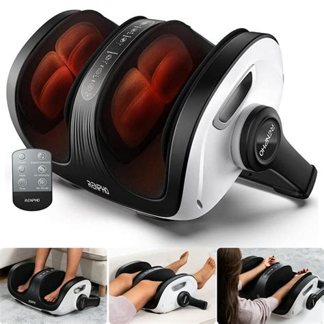 Renpho Shiatsu Foot Calf Leg Massager With Magnetic Remote Fits Up To Men Size 14