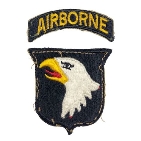 Original Wwii Us 101st Airborne Division Patch Oorlogsspullennl