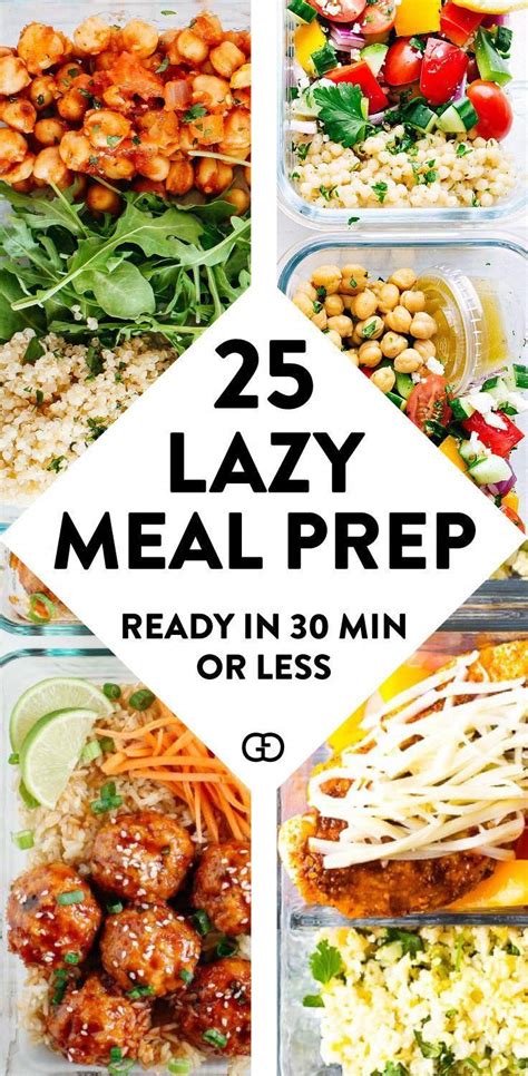 Meal prep is the key to healthy, homemade eating without a lot of work. 25 Healthy Meal Prep Ideas | Recipe | Easy healthy meal ...