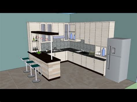 Sketchup Tutorial Interior Design Kitchen Youtube
