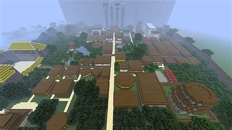 How big is the hidden leaf village ? Konoha (Hidden Leaf Village from Naruto) Minecraft Map