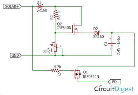 Solar energy systems wiring diagram examples. How to build a Simple Solar Powered Automatic Garden Light ...