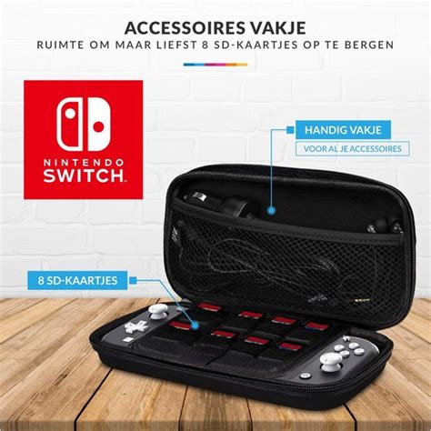 Nintendo Switch Case Lite Opbergtasje Hoesje Zwart