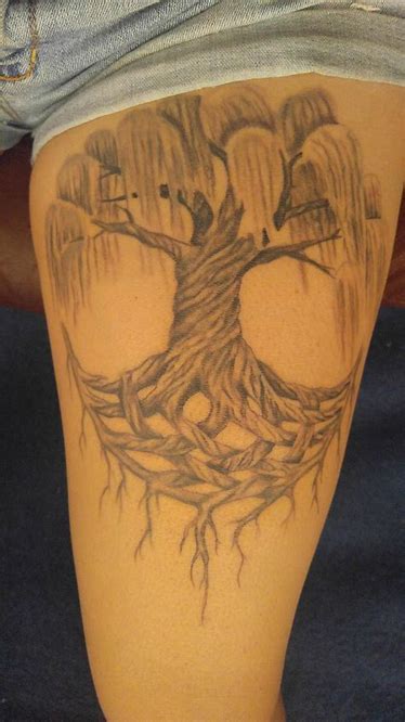 Willow Tree With Roots Tattoo Bing Images Roots Tattoo Weeping Willow Tree Weeping Willow