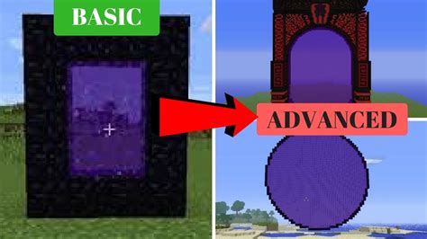 End portal recipe 1.16.5 1.15.2 1.14.4 1.12.2 (скрафти портал в край). Nether Portal How TO Make BASIC to ADVANCED 2017 - YouTube