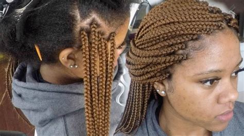 Her hair color completely steals the show in this braid. How To Tuck Natural Hair Color Inside Colored Braids ...