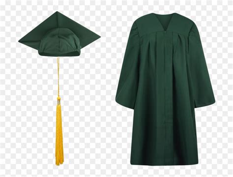 Download Graduation Gown Png Cap And Gown Dark Green Clipart Images