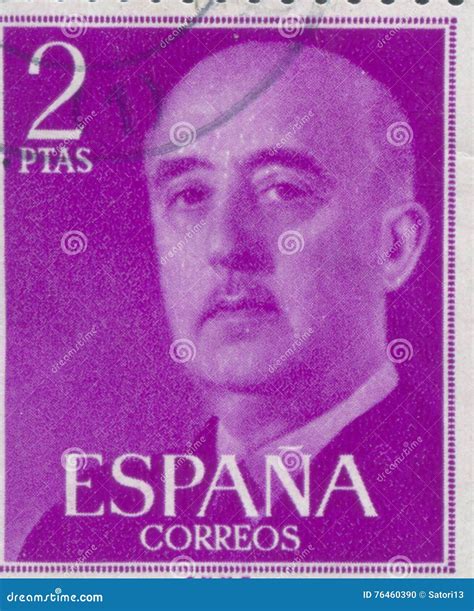 Spain Circa 1949 Stamp Printed In Spain Showing A Portrait Of