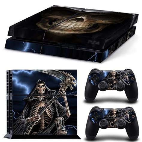 Oststicker Grim Reaper Skin Sticker For Playstation 4 Console And 2