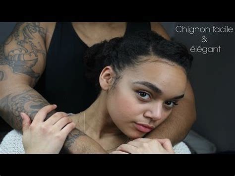 Chignon Chic & Élégant I Tutoriel Facile ( mi-long ...