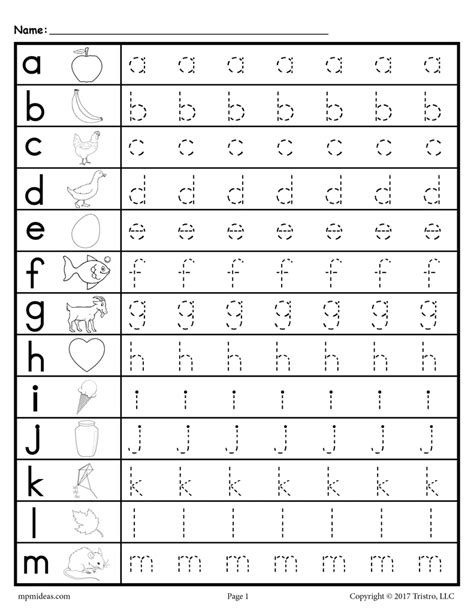 Kindergarten Free Printable Traceable Lowercase Letter M Worksheets
