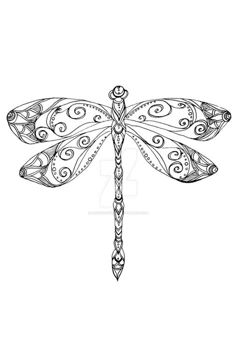 Download patterned_dragonfly_ink_drawing_by_amandaruthart-d98eppm ...