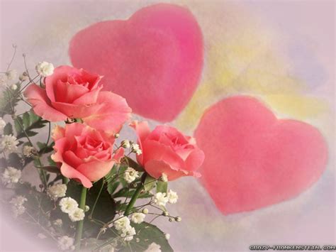 Pink Heart Flower Wallpapers Wallpaper Cave