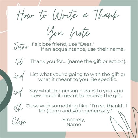 Thank You Notes Wording Ideas