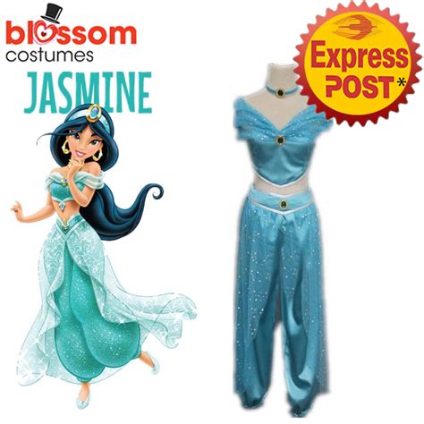 K452 Aladdin Jasmine Princess Genie Cosplay Costume Belly Dancer Fancy