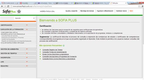We provide free technical support. SENA VIRTUAL INGRESO POR SOFIA PLUS: Retiro de un curso ...