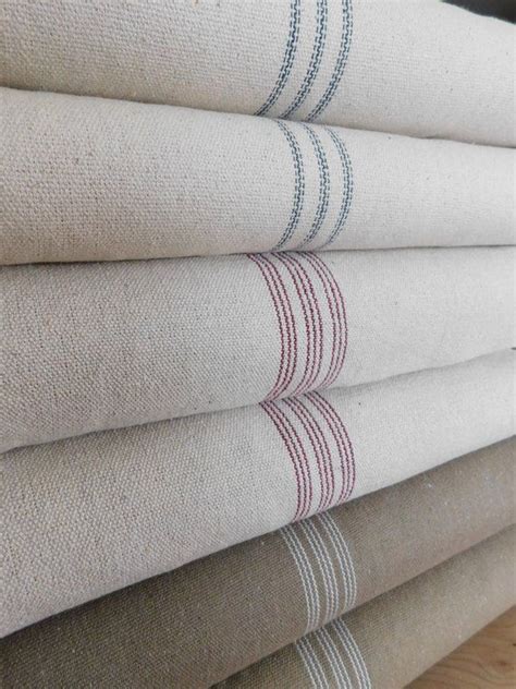 Upholstered Barstool Material French Grain Fed Sack Fabric For
