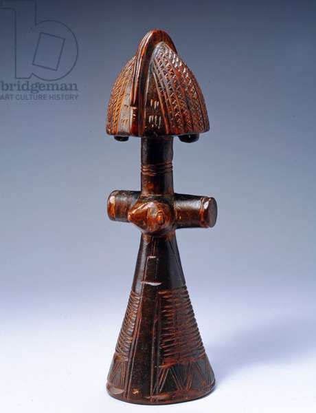 Image Of Doll Bagirmi Culture From Chad Wood By African School