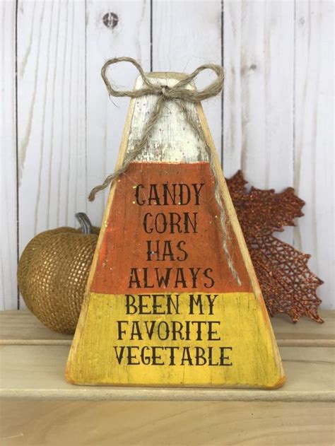 Wooden Candy Corn Shelf Sitter Halloween Or Fall Decor Etsy Candy Corn Wooden Welcome Signs