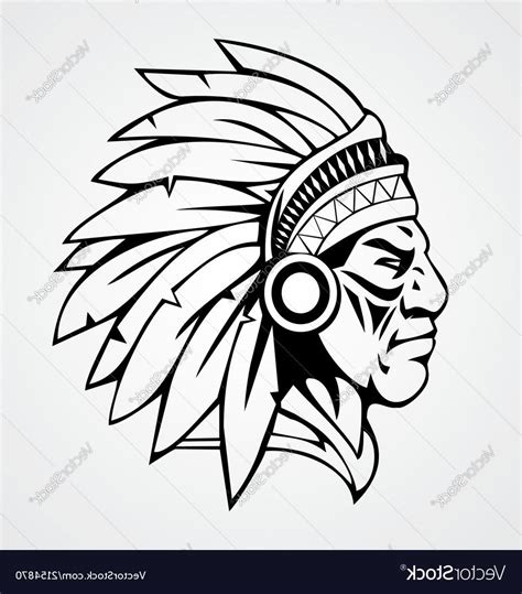 Indian Chief Headdress Drawing At Getdrawings Free Download