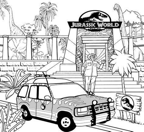 Ausmalbilder Jurassic World Kostenlose Malvorlagen Zum Ausdrucken