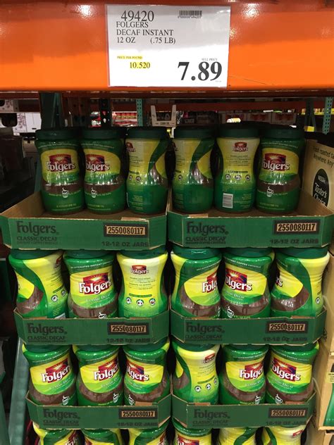 We did the research, and it turns out to be a surprisingly complex process. Folgers Instant Decaf Coffee Crystals Costco Price Panel ...