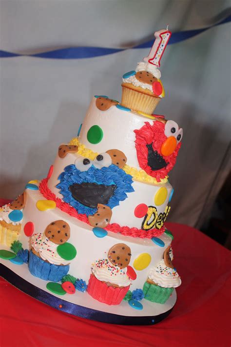 Sesame Street Birthday Cake I Made For A Friend Of Mine Sesame