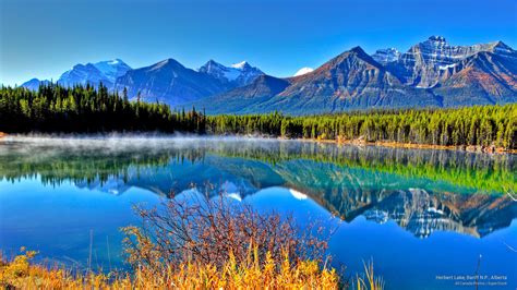 Free Download Hd Wallpaper Herbert Lake Banff Np Alberta